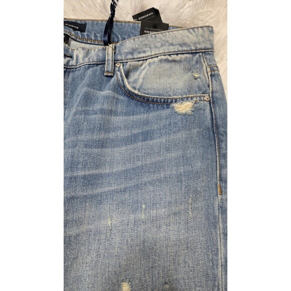 Ei8ht Dreams Soft Touch Denim Distressed Slim Boyfriend Jeans Size 31 34x33 - Picture 8 of 16